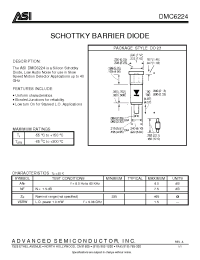 Datasheet DMC6224 manufacturer ASI
