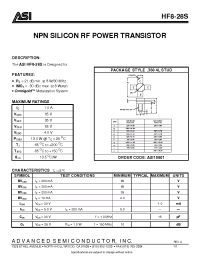 Datasheet HF8-28S производства ASI