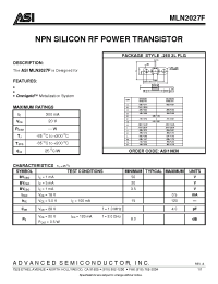 Datasheet MRF240A manufacturer ASI