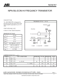 Datasheet NE56787 manufacturer ASI