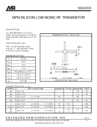 Datasheet NE64535 manufacturer ASI