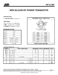 Datasheet OSC-20SM manufacturer ASI