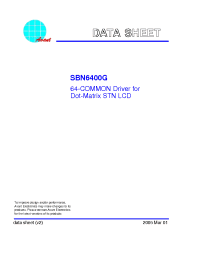 Datasheet SBN6400G manufacturer ASI