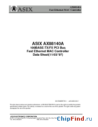 Datasheet AX88140 manufacturer ASIX