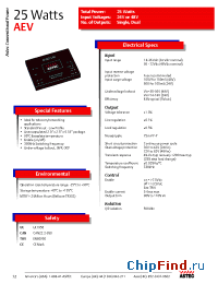 Datasheet AEV02AA24 manufacturer Astec