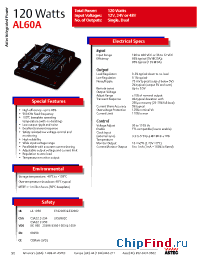 Datasheet AL60A-048L-050F20 manufacturer Astec