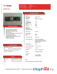 Datasheet APA18T12-9 manufacturer Astec