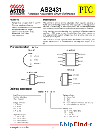 Datasheet AS2431A1DA manufacturer Astec