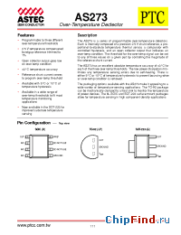 Datasheet AS273F1LP132 manufacturer Astec