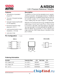 Datasheet AS534DBV manufacturer Astec