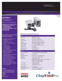 Datasheet DS1300-3 manufacturer Astec