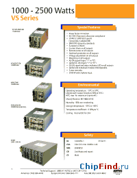 Datasheet VS1-B2-H522-00 manufacturer Astec