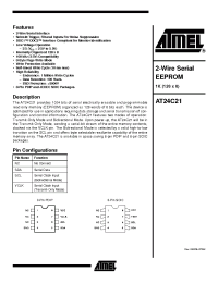 Datasheet 24C21 manufacturer ATMEL