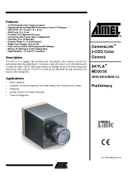 Datasheet AKYLAMD20LV1014 manufacturer ATMEL