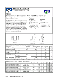 Datasheet AO4603L manufacturer ATMEL