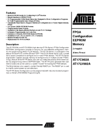 Datasheet AT17C002A manufacturer ATMEL