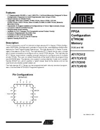 Datasheet AT17C010-10 manufacturer ATMEL