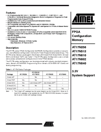 Datasheet AT17N002-10SI manufacturer ATMEL