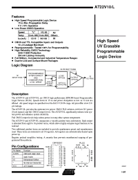 Datasheet AT22V10L-25DC manufacturer ATMEL