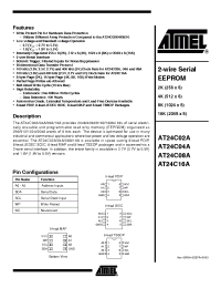 Datasheet AT24C02A-10-2.5 manufacturer ATMEL