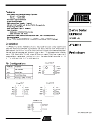 Datasheet AT24C11 manufacturer ATMEL