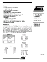 Datasheet AT24C128-10CI manufacturer ATMEL