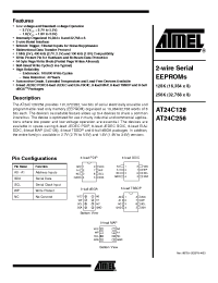 Datasheet AT24C256-10 manufacturer ATMEL