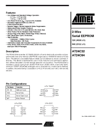 Datasheet AT24C32-10I-1.8 manufacturer ATMEL