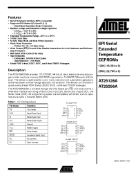 Datasheet AT25128A-10PQ-2.7 manufacturer ATMEL