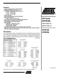 Datasheet AT25128N1-10SC-1.8 manufacturer ATMEL