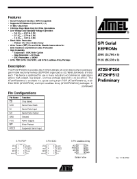 Datasheet AT25HP256-10CC manufacturer ATMEL