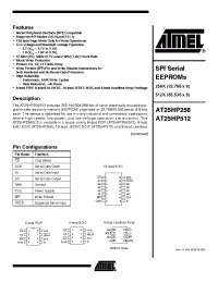 Datasheet AT25HP256/512 manufacturer ATMEL