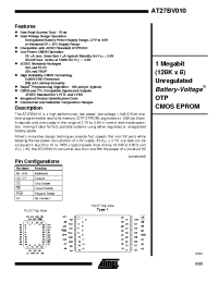 Datasheet AT27BV010-15TC manufacturer ATMEL