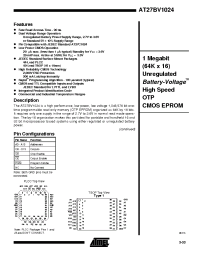 Datasheet AT27BV1024-12JC manufacturer ATMEL