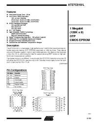 Datasheet AT27C010-90TI manufacturer ATMEL