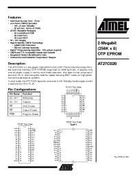 Datasheet AT27C020-12TI manufacturer ATMEL