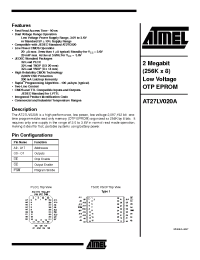 Datasheet AT27LV020A-12TC manufacturer ATMEL