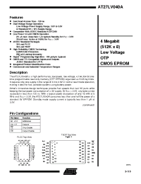 Datasheet AT27LV040A-15 manufacturer ATMEL