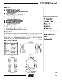 Datasheet AT28C010E-12EM/883 manufacturer ATMEL