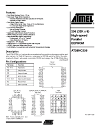 Datasheet AT28HC256E-12LM/883 manufacturer ATMEL