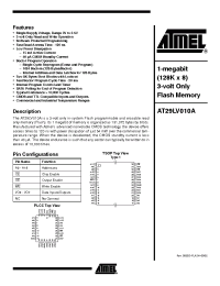 Datasheet AT29LV010A-20I производства ATMEL