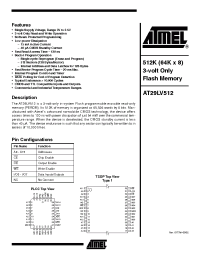 Datasheet AT29LV512-25C производства ATMEL