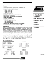 Datasheet AT34C02-10PI-2.7 производства ATMEL