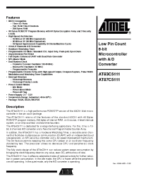 Datasheet AT83C5111-3ZSIL manufacturer ATMEL