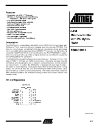 Datasheet AT89C2051-12SC manufacturer ATMEL