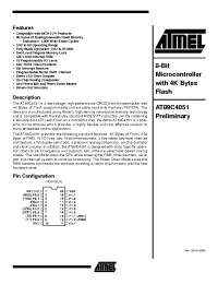Datasheet AT89C4051-12SI manufacturer ATMEL