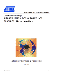 Datasheet AT89C51RB2 manufacturer ATMEL