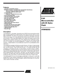 Datasheet AT89S8252 manufacturer ATMEL
