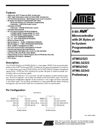 Datasheet AT90LS2323 manufacturer ATMEL