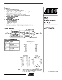 Datasheet ATF22V10C manufacturer ATMEL